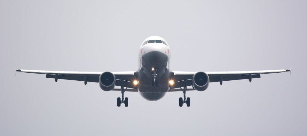 Time Lapse Photography of White Commercial Airplane